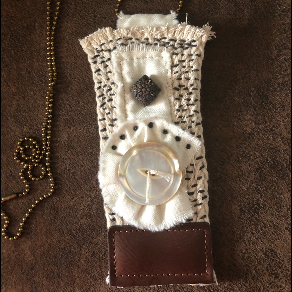 Recycle vintage Belt necklace Hippie Bohemian